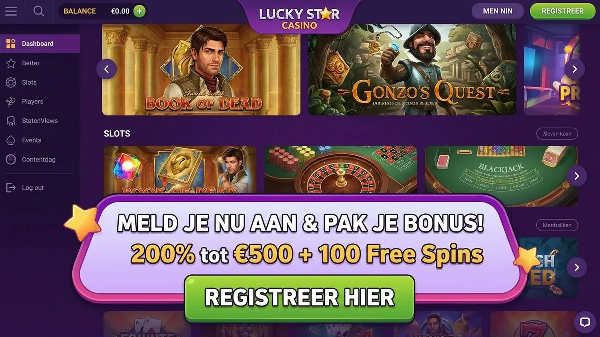 Registreren met bonus